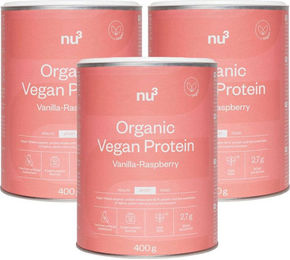 nu3 Bio Vegan Shake Vanille Himbeere Pulver – Bild 1 von 1