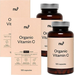 nu3 Bio Vitamin C Kapseln mit Acerola und Hagebutte 120 Stück – Bild 1 von 2