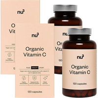 Produktbild von nu3 Bio Vitamin C Kapseln mit Acerola und Hagebutte 120 Stück