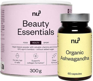nu3 Body & Chill Set mit Zink, Biotin und Selen als Kapseln und Pulver, vegan und bio – Bild 1 von 1