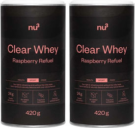 nu3 Clear Whey Isolat Raspberry Refuel zuckerfrei und laktosearm Pulver – Bild 1 von 1