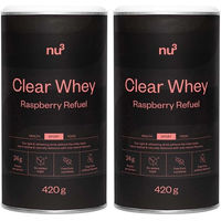Produktbild von nu3 Clear Whey Isolat Raspberry Refuel zuckerfrei und laktosearm Pulver