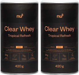 nu3 Clear Whey Tropical Refresh Isolat Pulver zuckerfrei – Bild 1 von 1