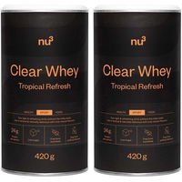 Produktbild von nu3 Clear Whey Tropical Refresh Isolat Pulver zuckerfrei