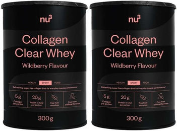 nu3 Collagen Clear Whey Pulver laktosefrei 600 g – Bild 1 von 2