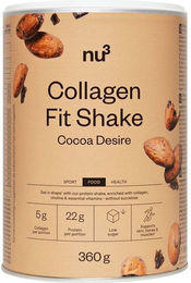 nu3 Collagen Fit Shake Kakao Pulver 360 g – Bild 1 von 2