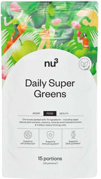 nu3 Daily Super Greens Superfood-Mischung Pulver glutenfrei 150 g – Bild 1 von 2