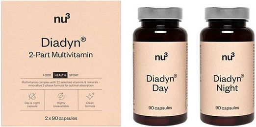 nu3 Diadyn 2-Part-Multivitamin Kapseln 180 Stück – Bild 1 von 2