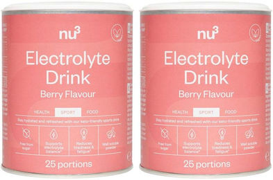 nu3 Elektrolyte Drink Beeren-Mix Pulver vegan zuckerfrei 250 g – Bild 1 von 2