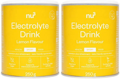 nu3 Elektrolyte Drink Zitrone Pulver vegan und zuckerfrei – Bild 1 von 3
