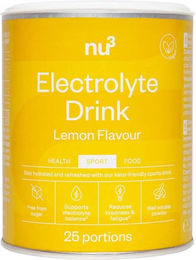 nu3 Elektrolyte Drink Zitrone Pulver vegan zuckerfrei – Bild 1 von 1