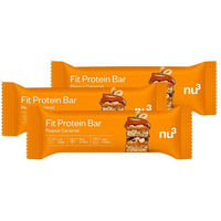 Produktbild von nu3 Fit Protein Bar Peanut Caramel Proteinriegel zuckerfrei ohne Zusatzstoffe