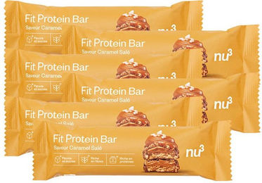 nu3 Fit Protein Bar Salted Caramel Proteinriegel zuckerfrei ohne Zusatzstoffe – Bild 1 von 2