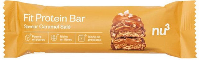 nu3 Fit Protein Bar Salted Caramel zuckerfrei ohne Zusatzstoffe – Bild 1 von 2