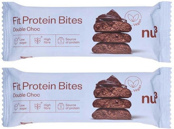 nu3 Fit Protein Bites Double-Choc Vegan Protein Riegel Schokolade – Bild 1 von 1