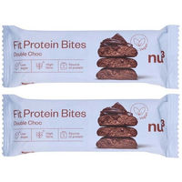 Produktbild von nu3 Fit Protein Bites Double-Choc Vegan Protein Riegel Schokolade