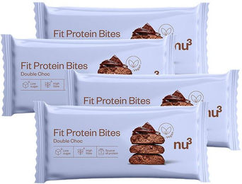 nu3 Fit Protein Bites Double-Choc Vegan Schokolade Riegel – Bild 1 von 1