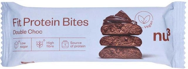 nu3 Fit Protein Bites Double-Choc veganer Proteinriegel Schokolade – Bild 1 von 1