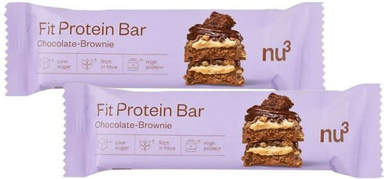 nu3 Fit Protein Riegel Chocolate Brownie zuckerfrei ohne Zusatzstoffe – Bild 1 von 1