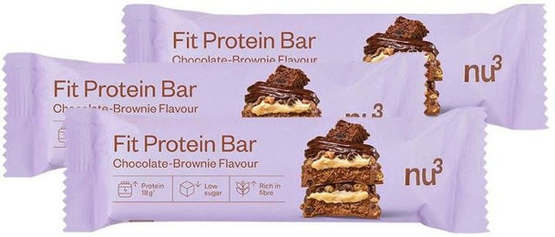 nu3 Fit Protein Riegel Chocolate Brownie zuckerfrei ohne Zusatzstoffe – Bild 1 von 2