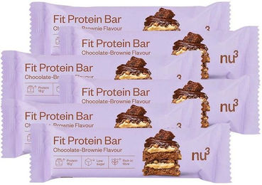 nu3 Fit Protein Riegel Chocolate Brownie zuckerfrei und ohne Zusatzstoffe – Bild 1 von 2