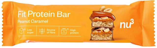 nu3 Fit Protein Riegel Peanut Caramel zuckerfrei und ohne Zusatzstoffe – Bild 1 von 2