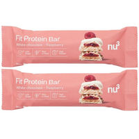 Produktbild von nu3 Fit Protein Riegel White Chocolate Raspberry zuckerfrei ohne Zusatzstoffe