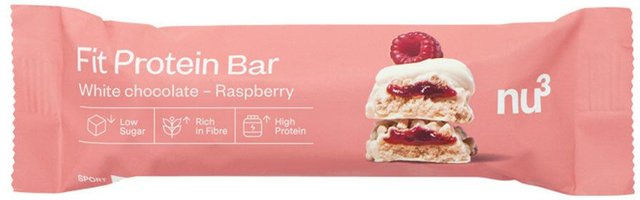 nu3 Fit Protein Riegel White Chocolate Raspberry zuckerfrei ohne Zusatzstoffe – Bild 1 von 1