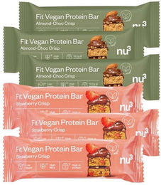 nu3 Fit Vegan Bar Mix Proteinriegel Schokolade vegan glutenfrei ohne Zusatzstoffe – Bild 1 von 1