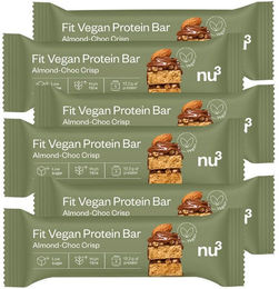 nu3 Fit Vegan Protein Bar Almond-Choc Crisp Proteinriegel Schokolade vegan glutenfrei ohne Zusatzstoffe – Bild 1 von 1