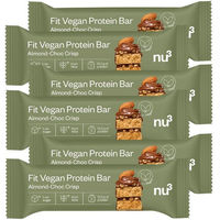 Produktbild von nu3 Fit Vegan Protein Bar Almond-Choc Crisp Proteinriegel Schokolade vegan glutenfrei ohne Zusatzstoffe
