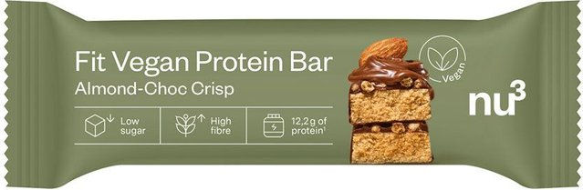 nu3 Fit Vegan Protein Bar Almond-Choc Crisp Proteinriegel Schokolade vegan und glutenfrei – Bild 1 von 1