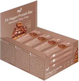 nu3 Fit Vegan Protein Bar Cinnamon-Choc Crisp Proteinriegel vegan glutenfrei ohne Zusatzstoffe – Bild 1 von 1