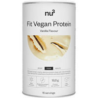Produktbild von nu3 Fit Vegan Protein Mehrkomponenten Pflanzenprotein Pulver ohne Zusatzstoffe 450 g