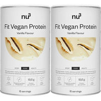 Produktbild von nu3 Fit Vegan Protein Mehrkomponenten Protein Pulver vegan zuckerfrei ohne Zusatzstoffe 450 g