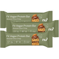 Produktbild von nu3 Fit Vegan Protein Riegel Almond-Choc Crisp Schokolade glutenfrei ohne Zusatzstoffe