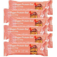 Produktbild von nu3 Fit Vegan Protein Riegel Erdbeere Strawberry Crisp glutenfrei ohne Zusatzstoffe