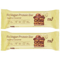 Produktbild von nu3 Fit Vegan Protein Riegel Haselnuss-Karamell glutenfrei ohne Zusatzstoffe