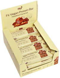 nu3 Fit Vegan Protein Riegel Haselnuss-Karamell glutenfrei ohne Zusatzstoffe – Bild 1 von 1