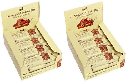 nu3 Fit Vegan Protein Riegel Hazelnut-Caramel glutenfrei ohne Zusatzstoffe – Bild 1 von 1