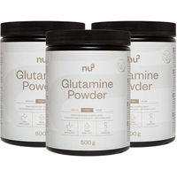 Produktbild von nu3 L-Glutamin Pulver vegan ohne Zusatzstoffe 1500 g