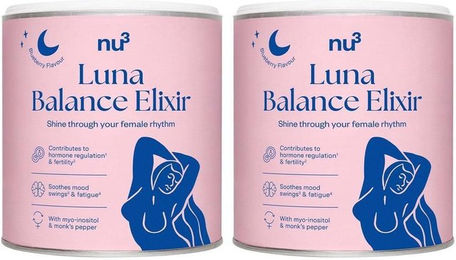 nu3 Luna Balance Elixir Spirulina Pulver vegan und zuckerfrei für Frauen – Bild 1 von 3