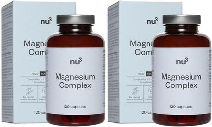 nu3 Magnesium Komplex Kapseln vegan ohne Zusatzstoffe für Erwachsene 120 Stück – Bild 1 von 1