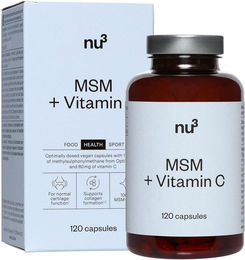 nu3 MSM + Vitamin C Kapseln vegan ohne Zusatzstoffe 120 Kapseln – Bild 1 von 2
