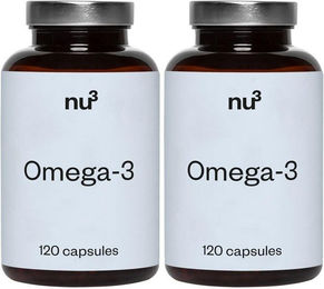 nu3 Omega-3 Kapseln ohne Zusatzstoffe 120 Stück – Bild 1 von 2