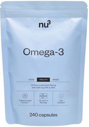 nu3 Omega-3 Kapseln ohne Zusatzstoffe 1200 mg 240 Stück – Bild 1 von 2