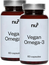 nu3 Omega-3 Kapseln vegan ohne Zusatzstoffe und Gelatine 120 Stück – Bild 1 von 2