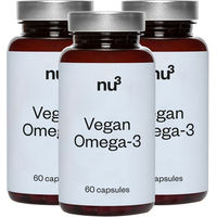 Produktbild von nu3 Omega-3 Kapseln vegan ohne Zusatzstoffe und Gelatine 180 Stück