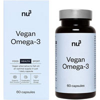 Produktbild von nu3 Omega-3 Kapseln vegan ohne Zusatzstoffe und Gelatine 60 Stück