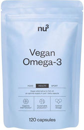 nu3 Omega-3 Kapseln vegan ohne Zusatzstoffe und Gelatine 60 Stück – Bild 1 von 1